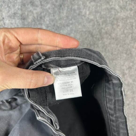 Carley Jean Los Angelos Danny Skinny Jeans Womens 2X Black Button Fly Stretch - Picture 10 of 10